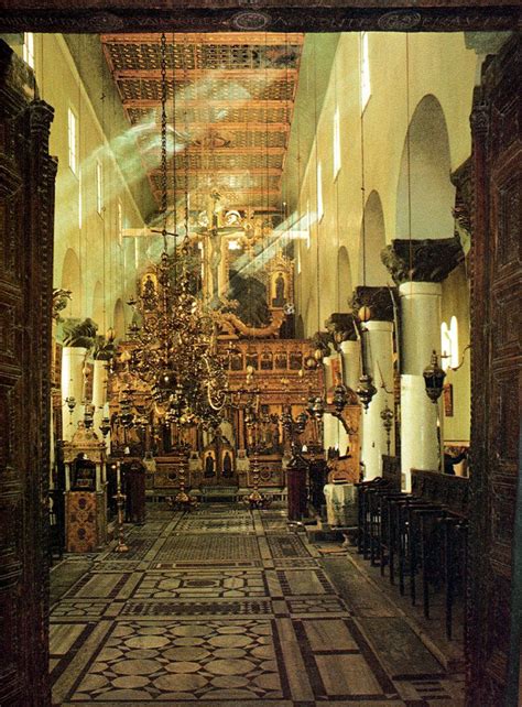 Aentral Aisle Of The Monastery Of St Catherine Sinai Egypt Egypt