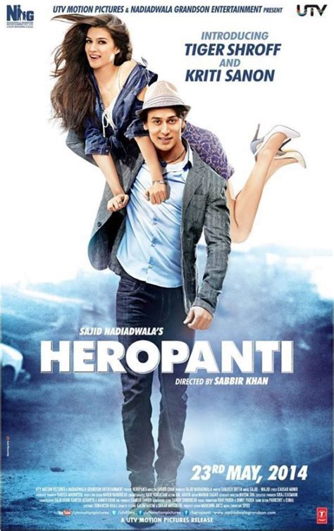 First Look A Chiseled Tiger Shroff In Heropanti Movie Poster