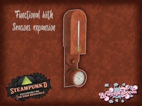 The Sims Resource Steampunked Goodies Thermostat