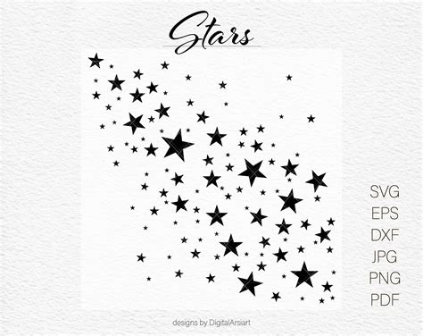 Visual Arts Collage Craft Supplies And Tools Stars Dxf Stars Clipart Eps