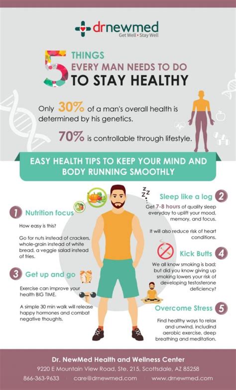 Things Every Man Needs To Do To Stay Healthy Latest Infographics