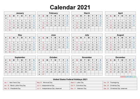 Federal Holidays 2021 Calendar Example Calendar Printable