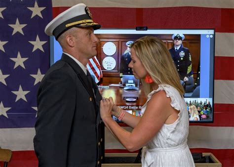 This Navy Wife Had The Honor To Pin The Meritorious Service Medal On Her Husband Special Boat