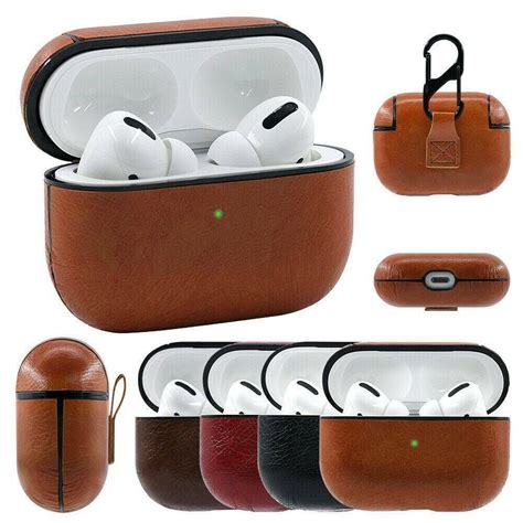 For AirPods Pro 1 2 Case Protective Leather Holder Apple Earphone