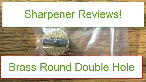 Brass Round Double Hole Sharpener Pencil Sharpener Reviews Youtube