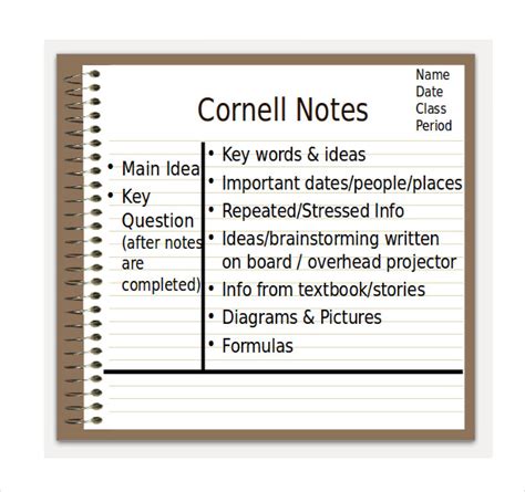 6 Cornell Notes Powerpoints Free Sample Example Format Download