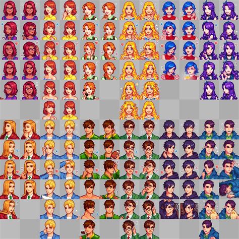 Woomewoong S All Npc Portaits And Sprites 1 5 At Stardew Valley Nexus