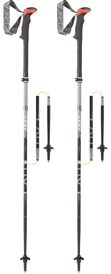 Leki Micro Vario Ta Folding Trekking Poles 110 130cm Black Trekking