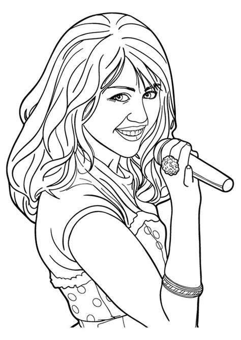 Click on the coloring page to open in a new window and print. Hannah Montana: Coloring Pages & Books - 100% FREE and ...