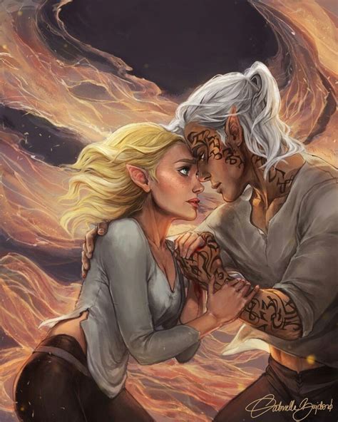 Rowan And Aelin By Moonlit Sketches Throne Of Glass Throne Of Glass