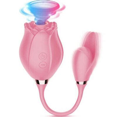 Rose Clit G Spot Vibrator Oral Licking Sucking Dildo Bullet Sex Toys For Women Ebay