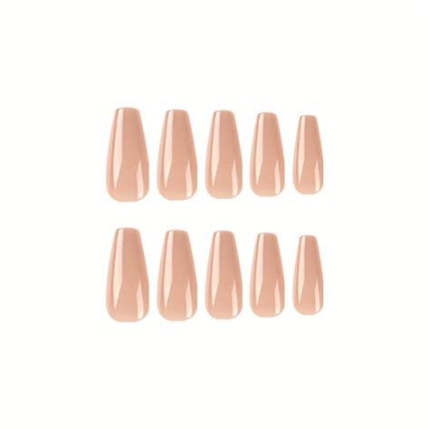 24pcs Manicure Full Cover Diy Ballerina Long French Fake Nails French