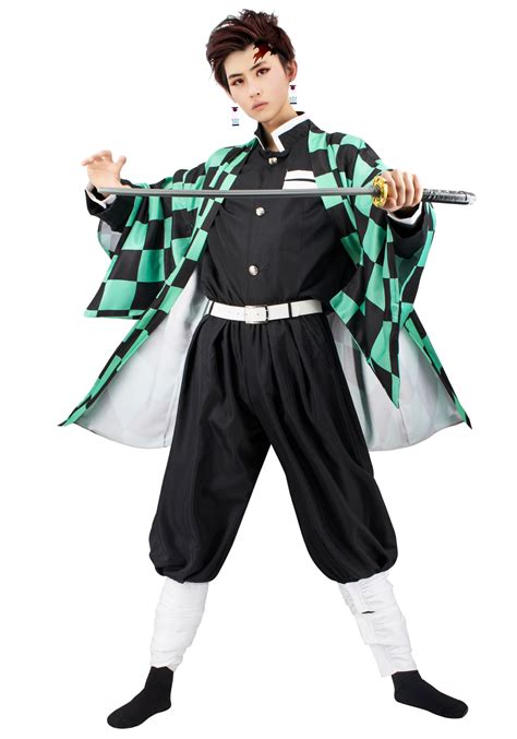 Demon Slayer Kimetsu No Yaiba Tanjirou Kamado Cosplay Costume