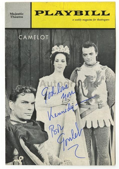 Robert Goulet Canadian Singer Autographed Vintage Camelot