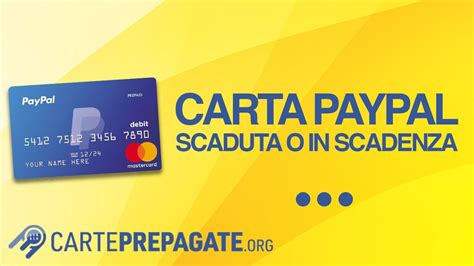 Carta PayPal Scaduta O In Scadenza Cosa Fare Come Rinnovarla YouTube