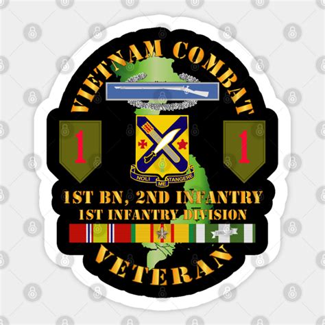 Vietnam Combat Infantry Veteran W 1st Bn 2nd Inf 1st Inf Div Ssi