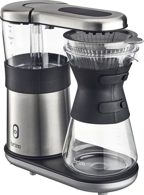 Brim 8 Cup Electric Pour Over Coffee Maker Stainless Steel
