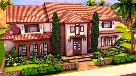 Oasis Springs Villa The Sims 4 Speed Build Youtube