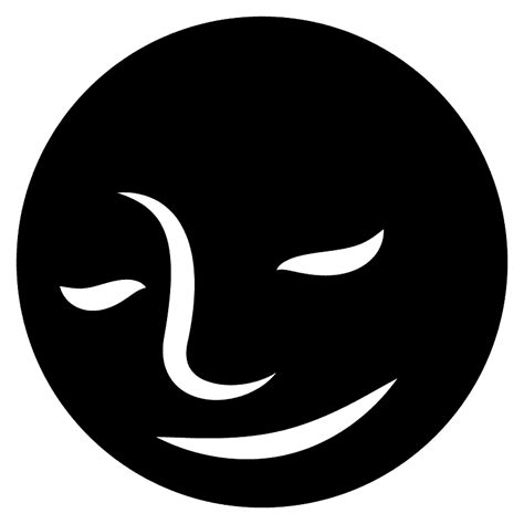 Black Moon Face Emoji