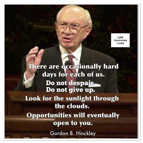 Gordon B Hinckley Lds General Conference Touching Lives Hinckley