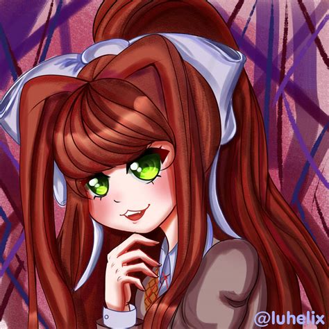 Monika Ddlc By Luhelix On Deviantart