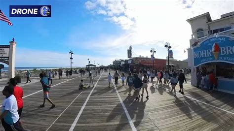 Crowds Flock To Ocean City Beach Boardwalk In New Jersey On Sunday