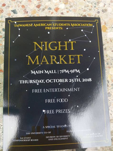 Come Out To Night Market Tonight Free Food Free Fun 7 9 Pm Right In