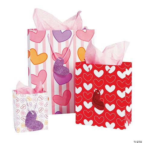 Valentine T Bags With Tags Assortment Oriental Trading