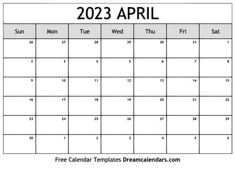 April 2023 Calendar Free Blank Printable With Holidays