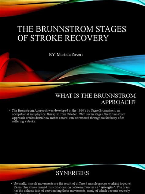 The Brunnstrom Stages Of Stroke Recovery Pdf Anatomical Terms Of