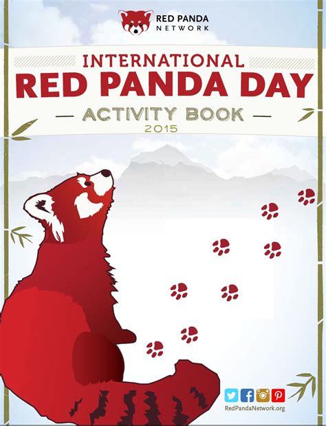 Irpd 2015 Activity Packet Red Panda Panda Day Panda