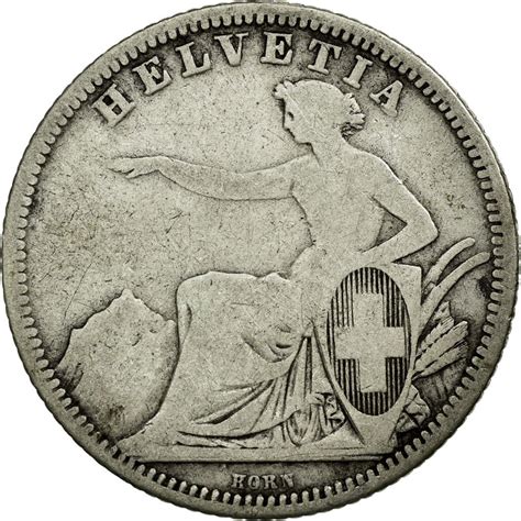One Franc 1861 Coin From Switzerland Online Coin Club