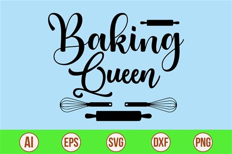 Baking Queen Svg Cut File By Orpitaroy
