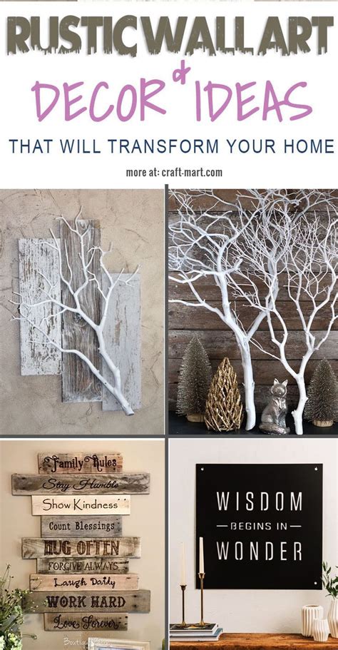 18 Rustic Wall Art And Decor Ideas That Will Transform Your Home Craft