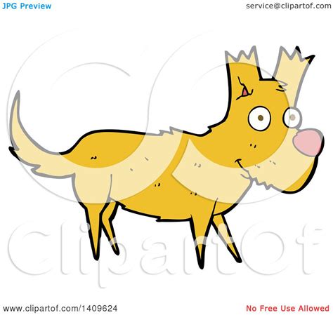 Clipart Of A Cartoon Dog Royalty Free Vector