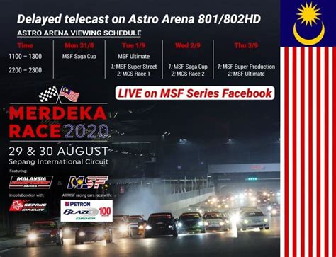 Merdeka Race 2020 Astro Schedule Paul Tans Automotive News