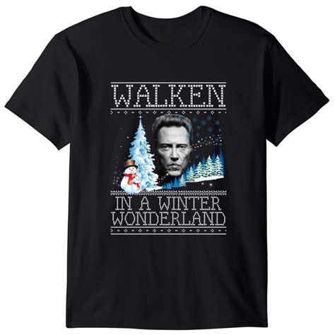 Walken In A Winter Wonderland Christmas Knit Christopher Walken T Shirt