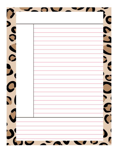 9 Best Images Of Note Printable Template Cornell Note Paper Printable