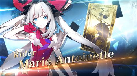 Fategrand Order Marie Antoinette Servant Introduction Youtube
