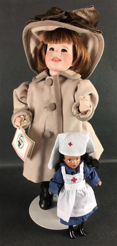 Lot 14 Wendy Lawton Doll Nola And Her Nurse Doll From The Classic Playthings Collection