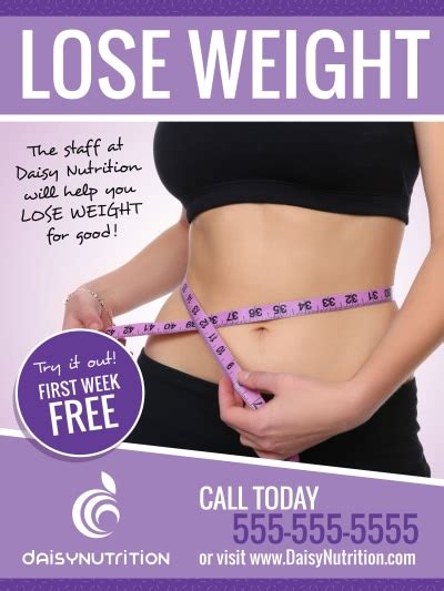 Weight Loss Poster Templates Mycreativeshop