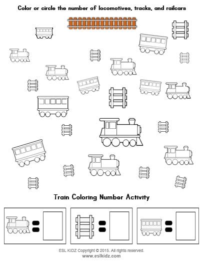 Parts Of Train Worksheet Preschool