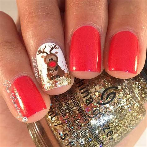 easy winter  christmas nail ideas page    stayglam