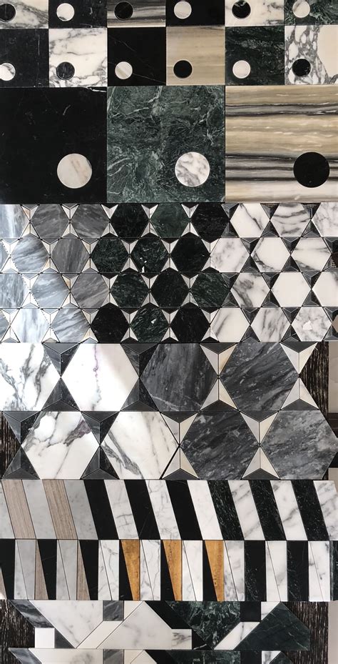 Kelly Wearstler X Ann Sacks Liaison Marble Tiles Marble Floor
