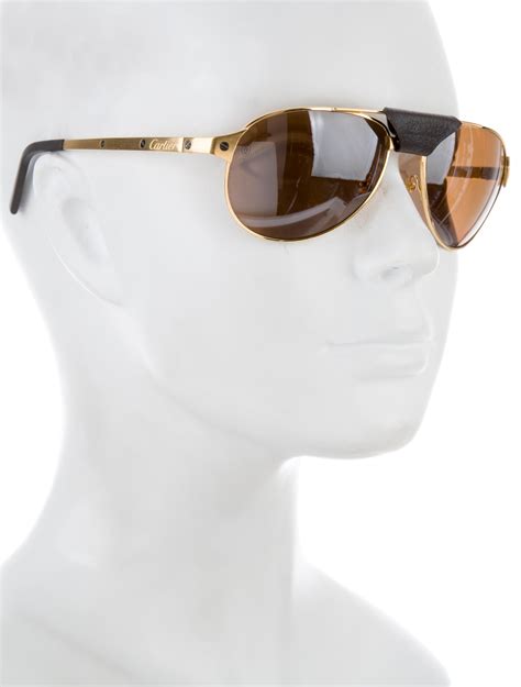Cartier Santos De Cartier Aviator Sunglasses Accessories Crt31310 The Realreal