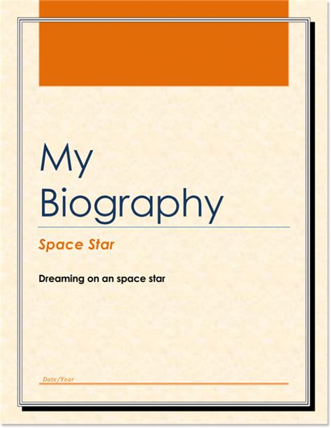 38 Biography Templates With Images Download In Word And Pdf