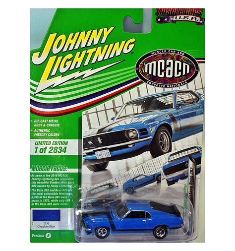 Johnny Lightning Muscle Cars Usa 1970 Ford Mustang Boss 302 Global