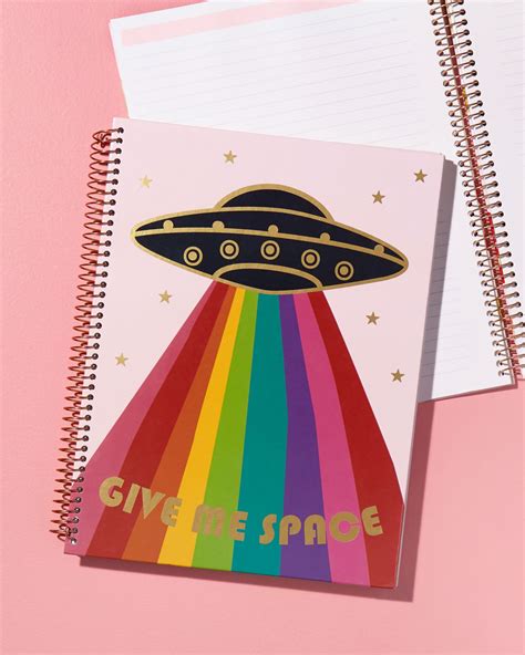Spiral Notebook Give Me Space Diy Notebook Cover For School Diy