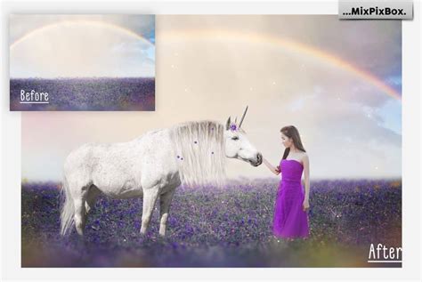 20 Unicorn Overlays Pack And Backdrops Png Master Bundles