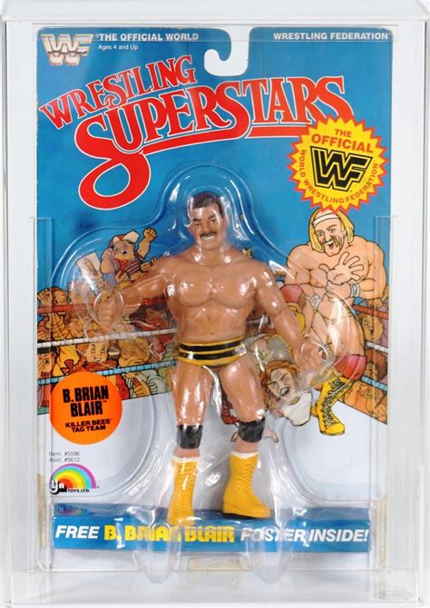 Ljn Wwf Wrestling Superstars Carded Action Figure B Brian Blair